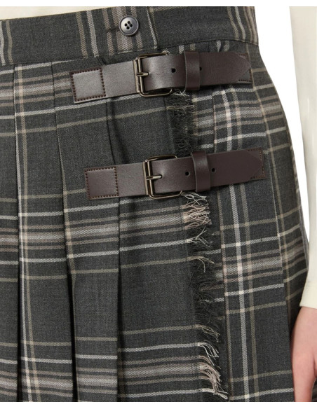 WKDPRISMA GONNA LUNGA A QUADRI KILT