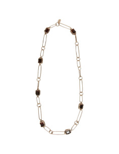 WKARONCHI COLLANA A CATENA CON PIETRE