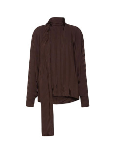 SPXCORSARO BLUSA IN TESSUTO FASCIATO TONO SU TONO