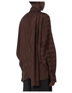 SPXCORSARO BLUSA IN TESSUTO FASCIATO TONO SU TONO 2