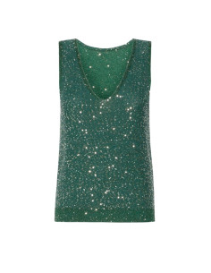 WKDMILORD GILET UN MAGLIA CON PAILLETTES