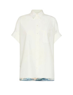 WKDTUONO CAMICIA BIANCA DAVANTI DIETRO ST.SETA