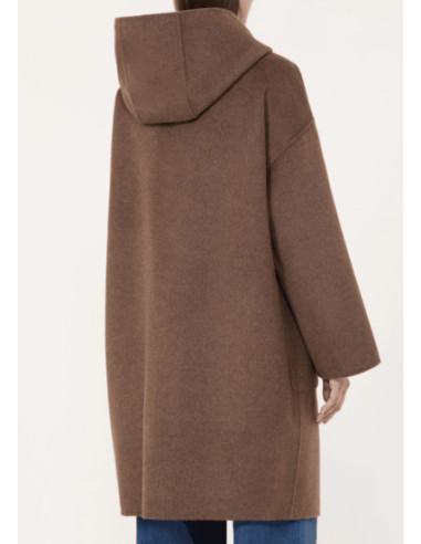 WKDBALTA CAPPOTTO A QUADRETTINI CON CAPPUCCIO