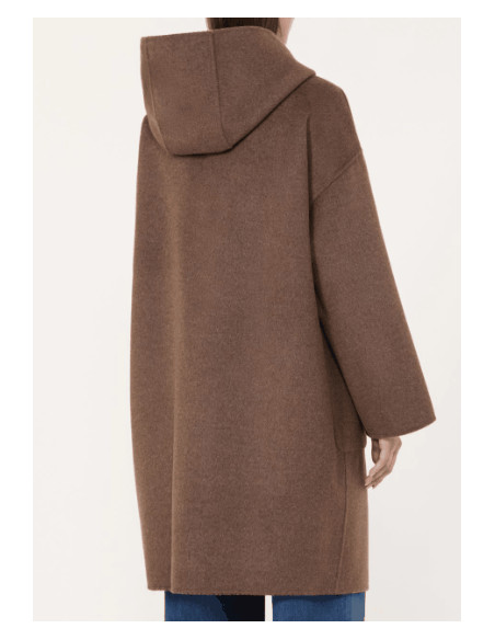 WKDBALTA CAPPOTTO A QUADRETTINI CON CAPPUCCIO