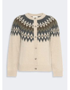 WKDTARGA CARDIGAN CON MOTIVO NORDICO