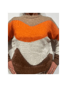 PBBTALPA MAGLIA CAMMELLO/PANNA + 2