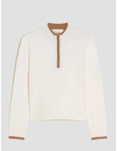 PBJRICETTA MAGLIA CON ZIP AL COLLO