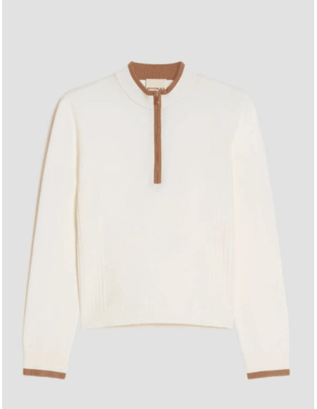 PBJRICETTA MAGLIA CON ZIP AL COLLO