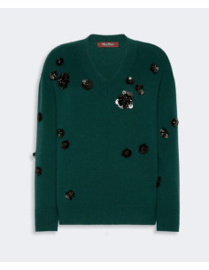MSTNIGELLA MAGLIA CON APPLICAZIONI NERE