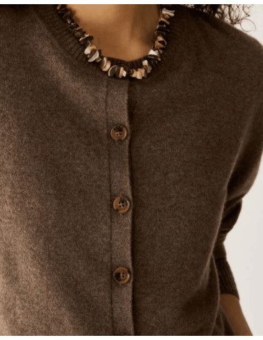 PBKBLASONE CARDIGAN GIROCOLLO