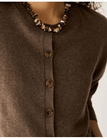 PBKBLASONE CARDIGAN GIROCOLLO