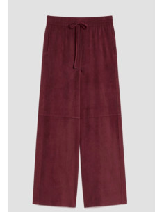 PBJCURVONE PANTALONE IN SUEDE CON COULISSE