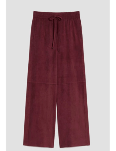 PBJCURVONE PANTALONE IN SUEDE CON COULISSE