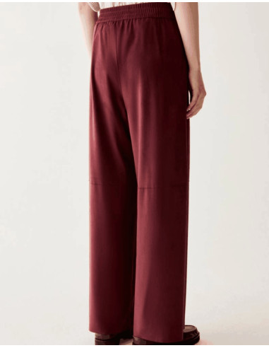 PBJCURVONE PANTALONE IN SUEDE CON COULISSE