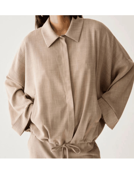 PBITRINE CAMICIA CON COULISSE SUL FONDO