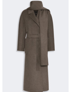 SMMPEONIE CAPPOTTO CON TASCHE A TOPPA MELANGE'
