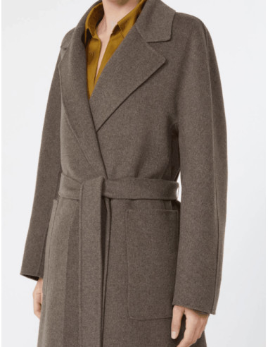 SMMPEONIE CAPPOTTO CON TASCHE A TOPPA MELANGE'