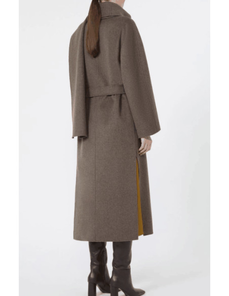 SMMPEONIE CAPPOTTO CON TASCHE A TOPPA MELANGE'